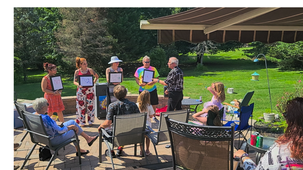 Rick Deezie performing interactive magic for a party in Montgomery County PA